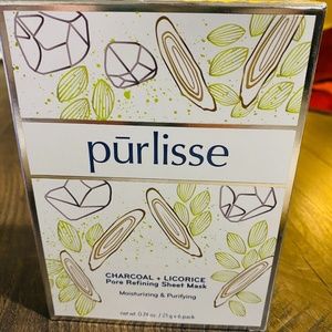 purlisse charcoal and licorice sheet masks $26 OBO